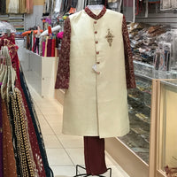 SHERWANI PAJAMA, SIZE MEDIUM