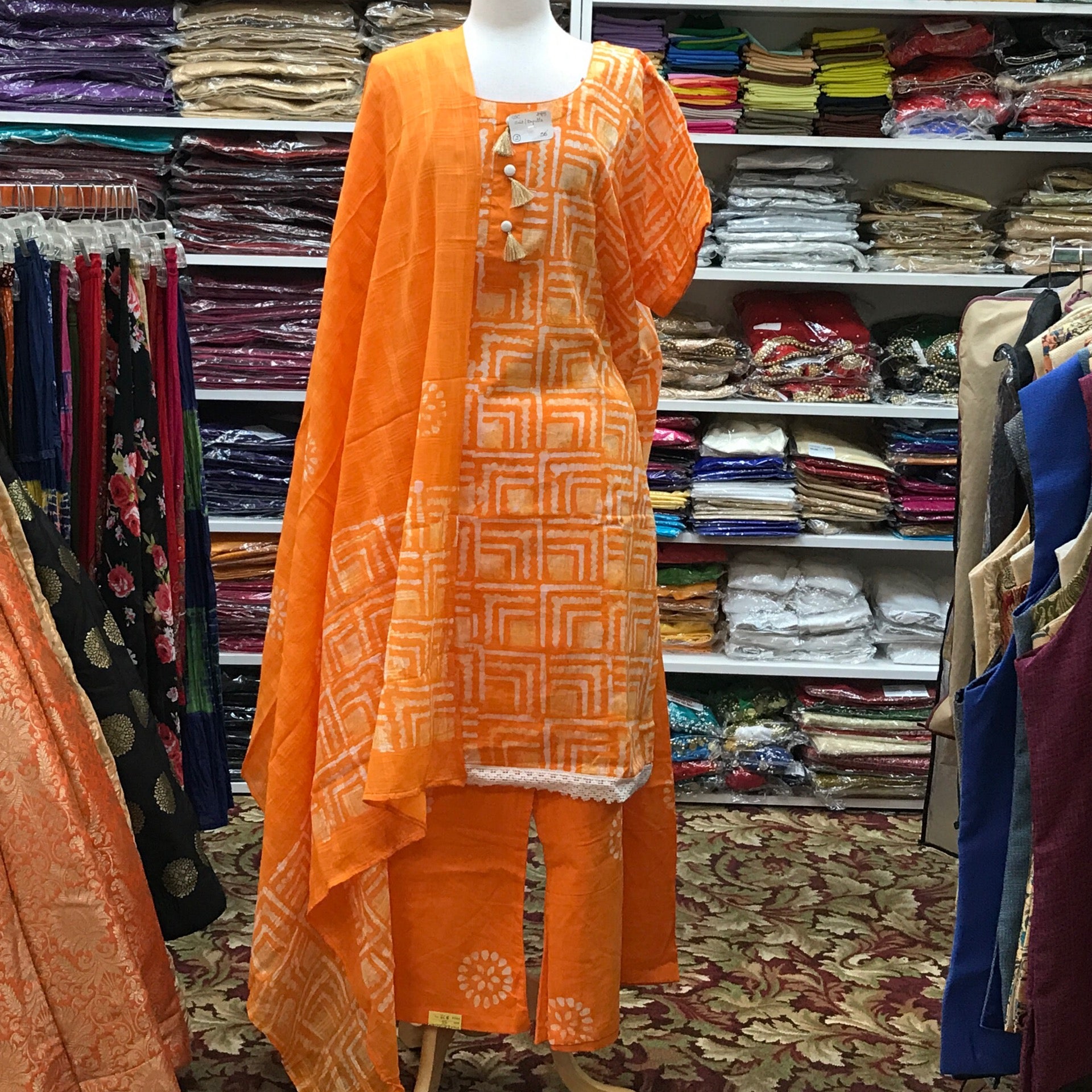 KURTA PLAZO DUPATTA SIZE 56