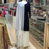KURTA TROUSER SCARF SIZE 44 DARK NAVY BLUE
