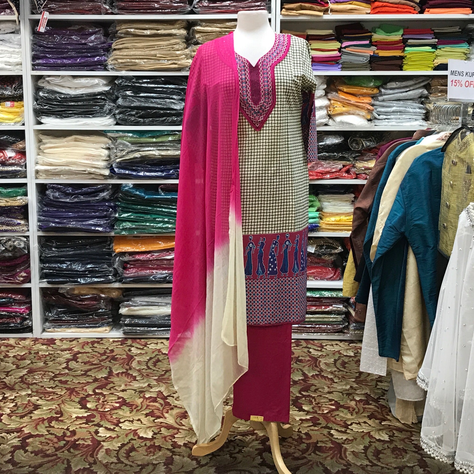 Kurta Shalwar Dupatta Size 42