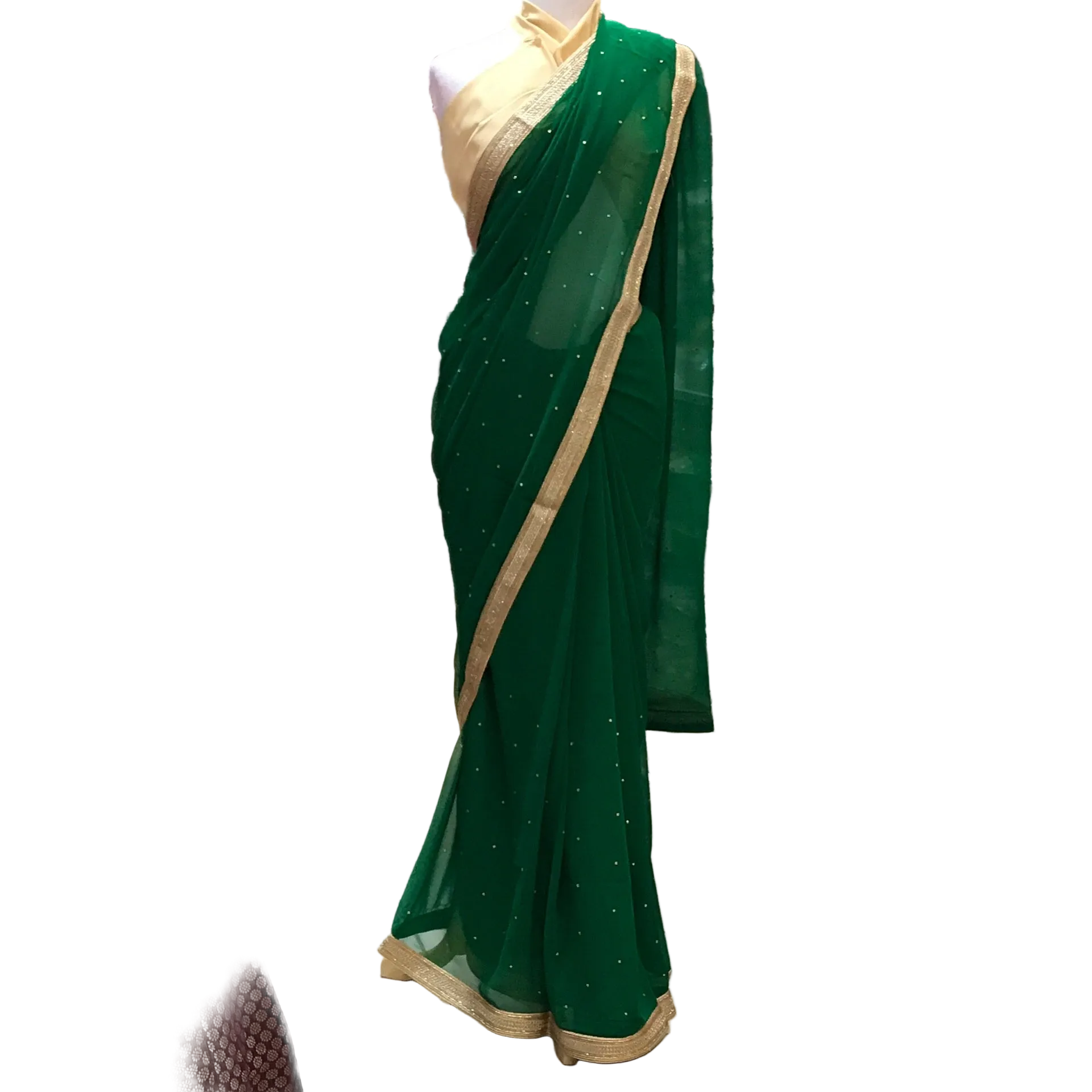 EMB SAREE WITH BLOUSE PCS
