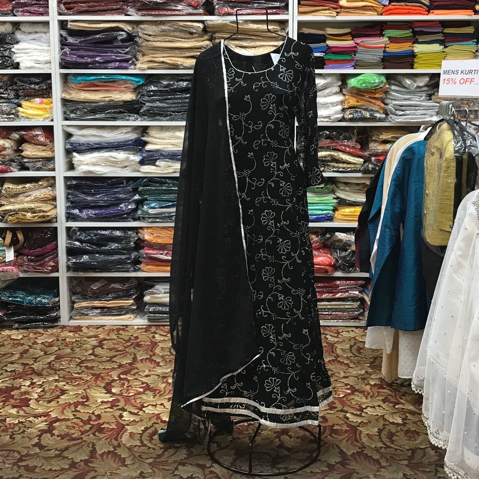 Anarkali Churidar Dupatta Size 42