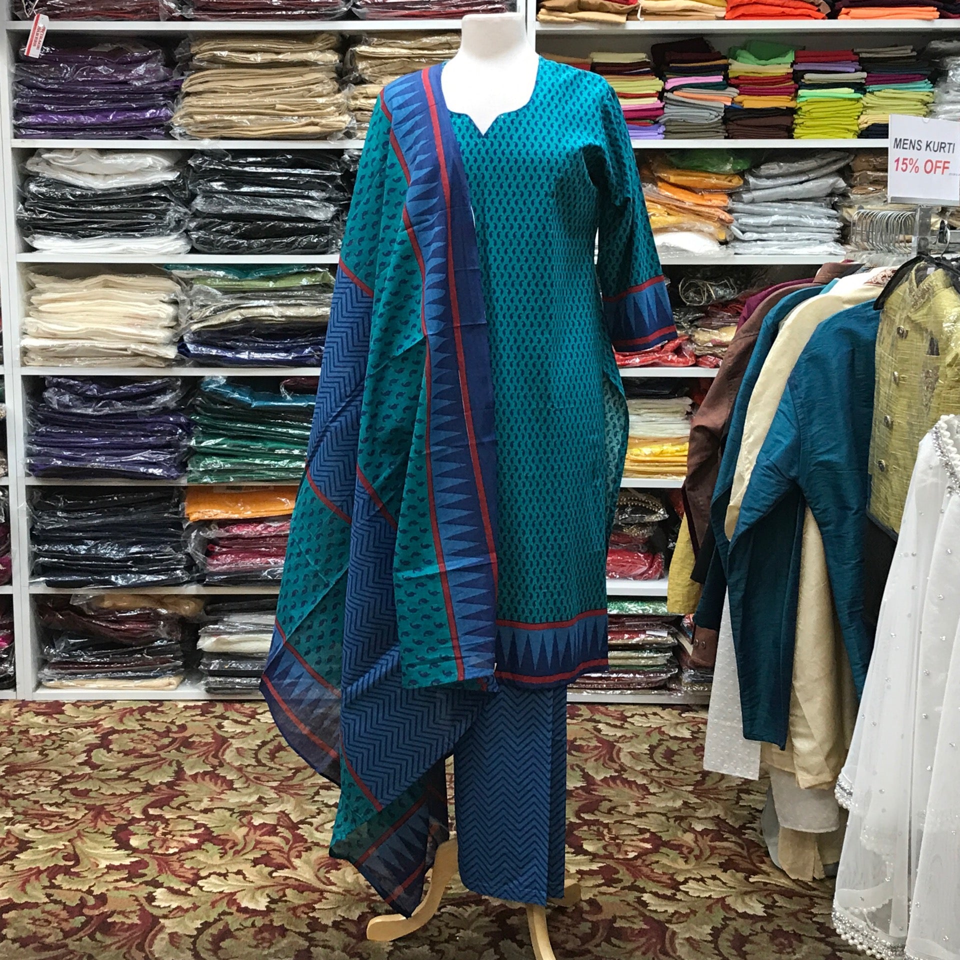 Kurta Shalwar Dupatta Size 42