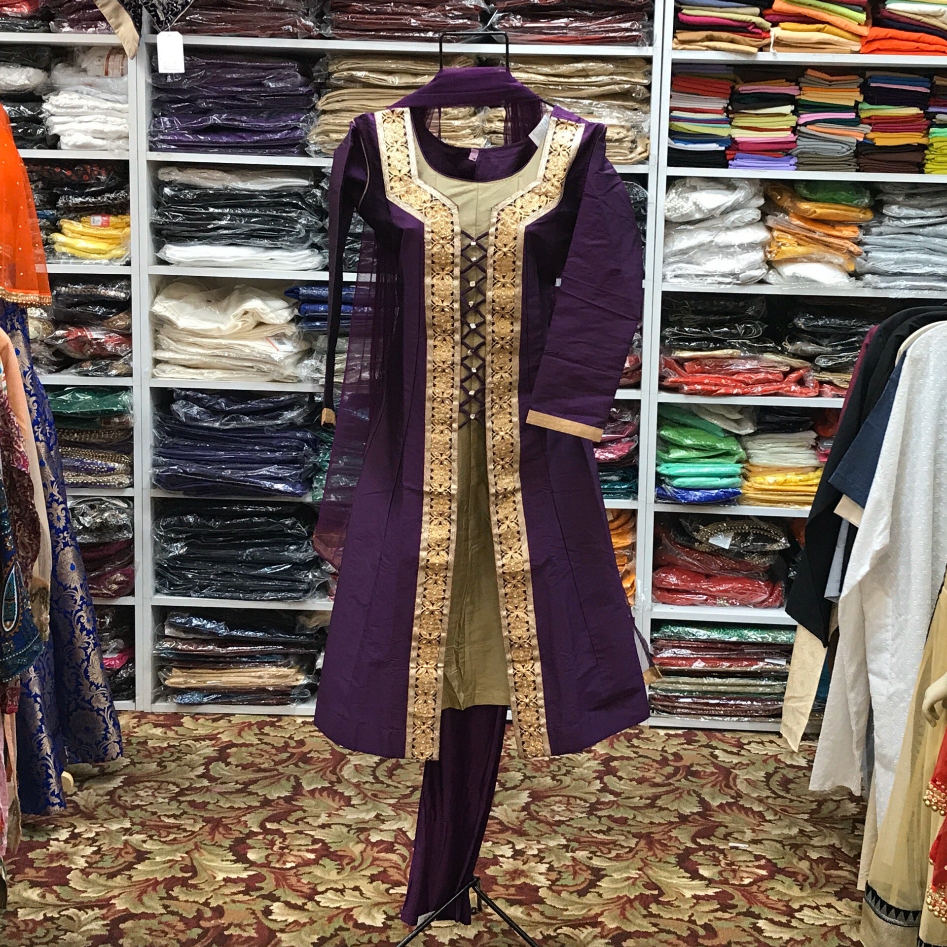 Anarkali Churidar Dupatta Size 40