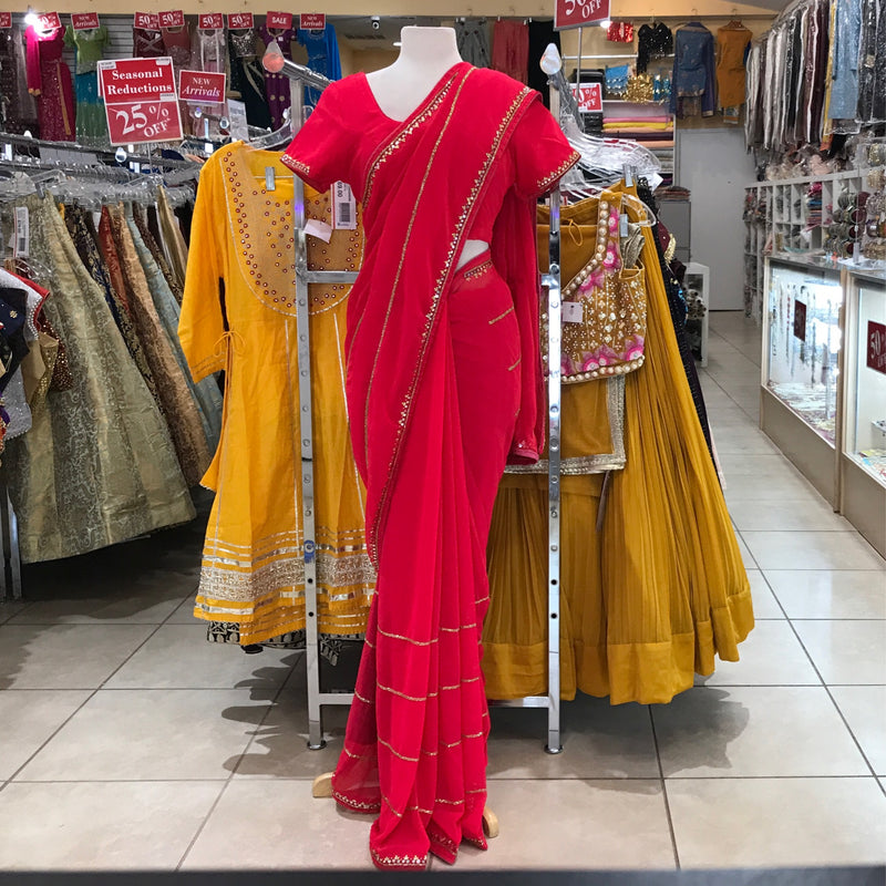 EMBROIDERY ready SAREE/BLOUSE
