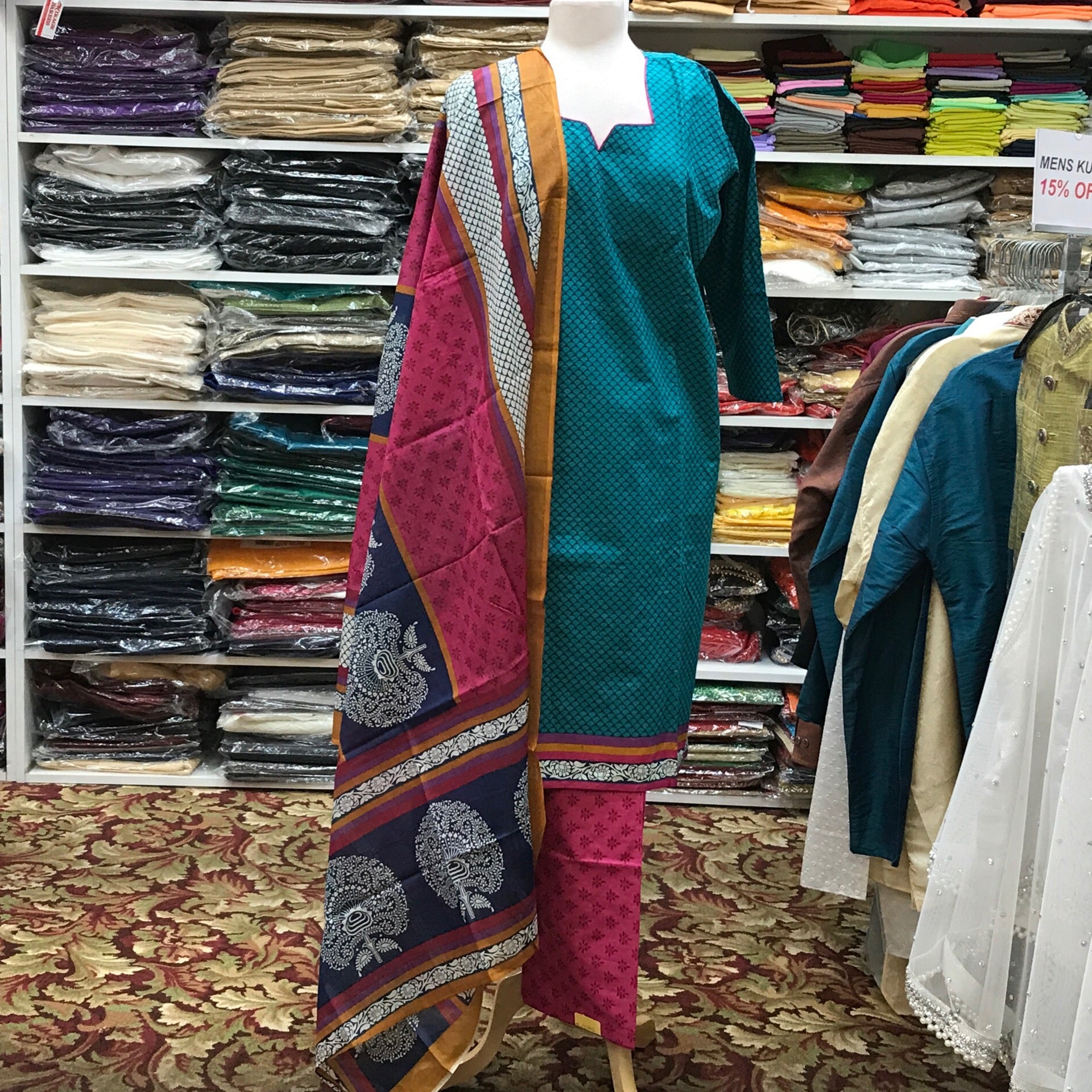 Kurta Shalwar Dupatta Size 46