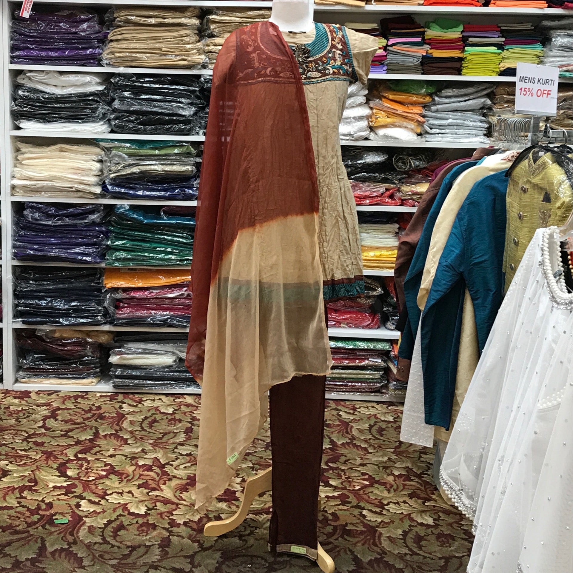 Kurta Churidar Dupatta Size 36