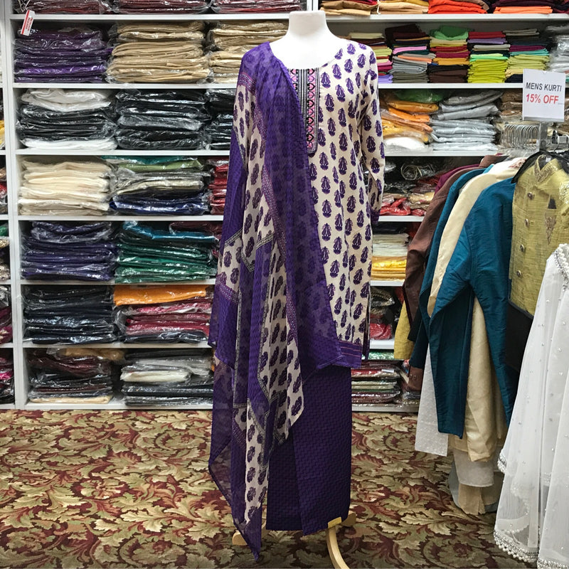 Kurta Shalwar Dupatta Size 42