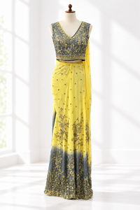 Lehenga + Choli + Scarf Size 38