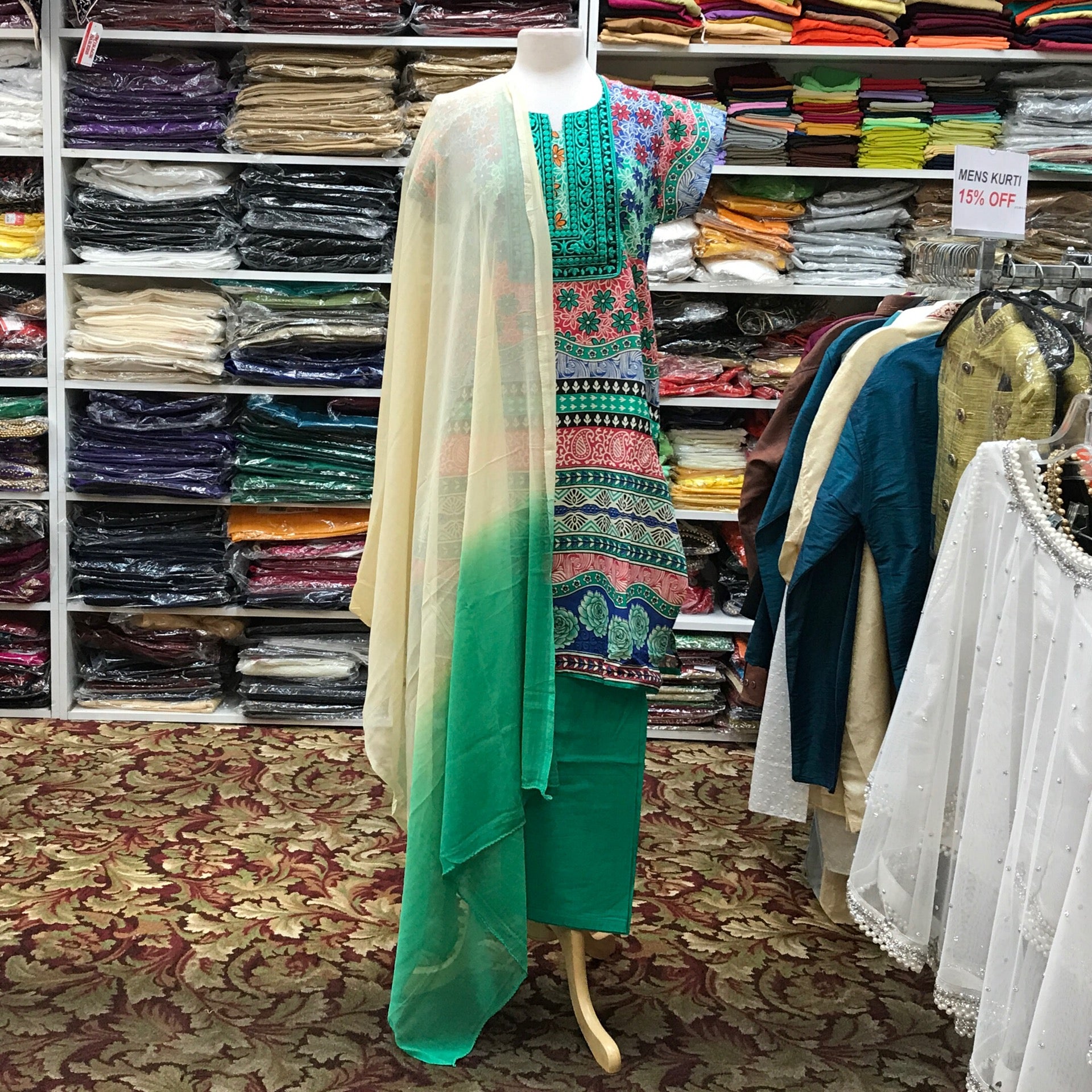 Kurta Shalwar Dupatta Size 42