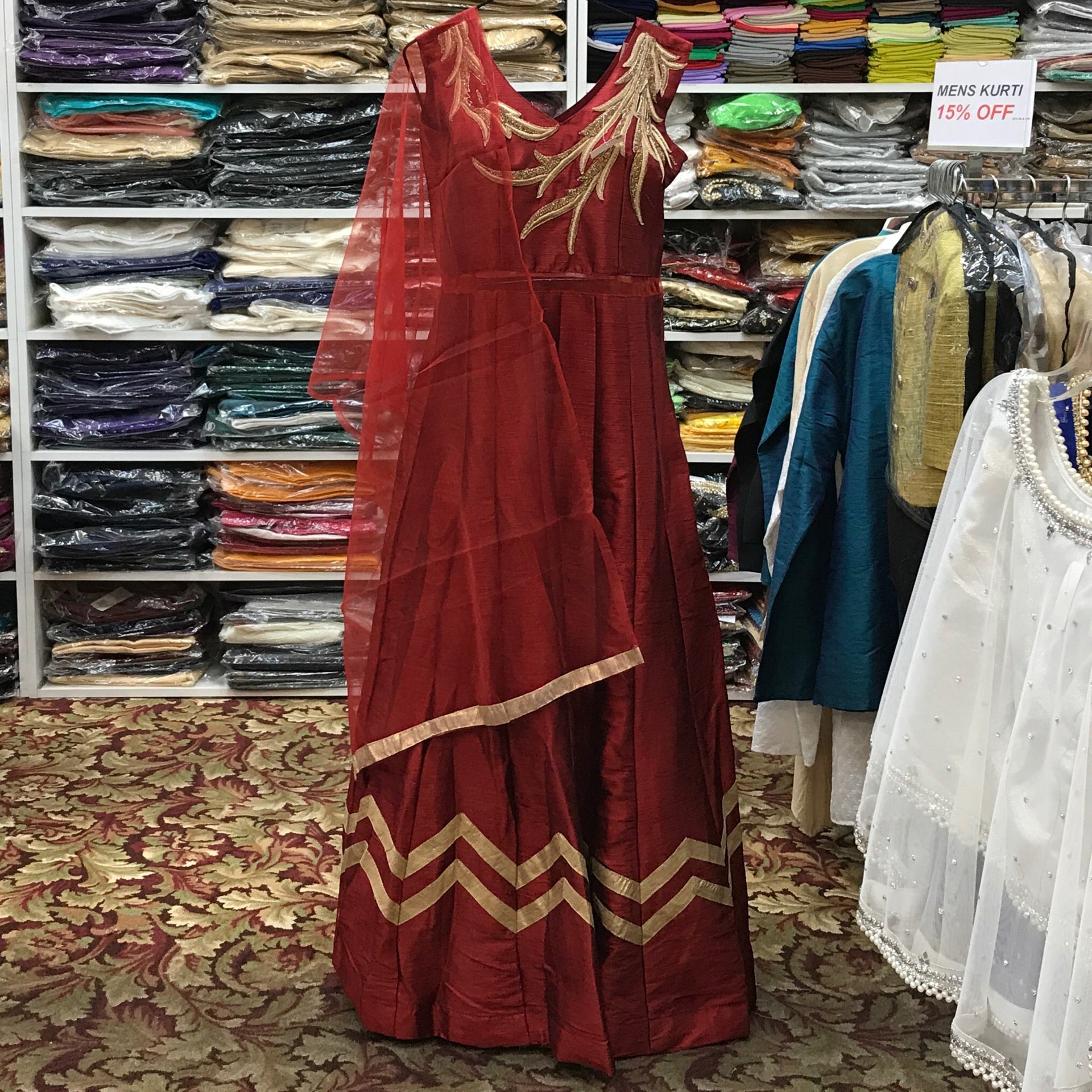 Anarkali/gown With Dupatta Size 40