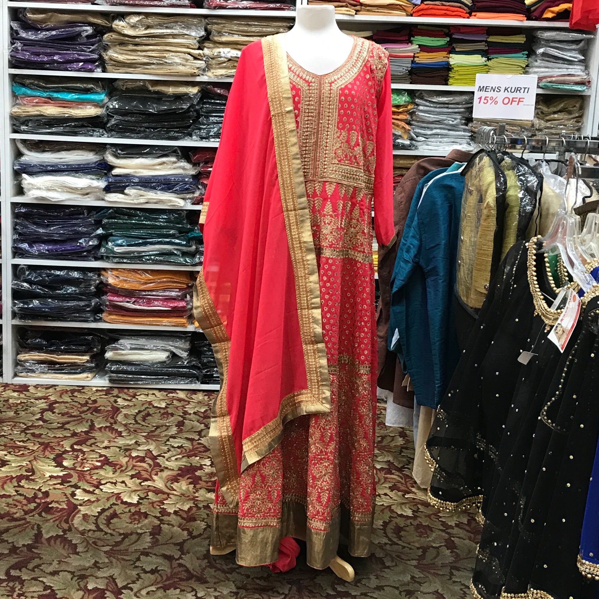 Anarkali Churidar Dupatta Size 50