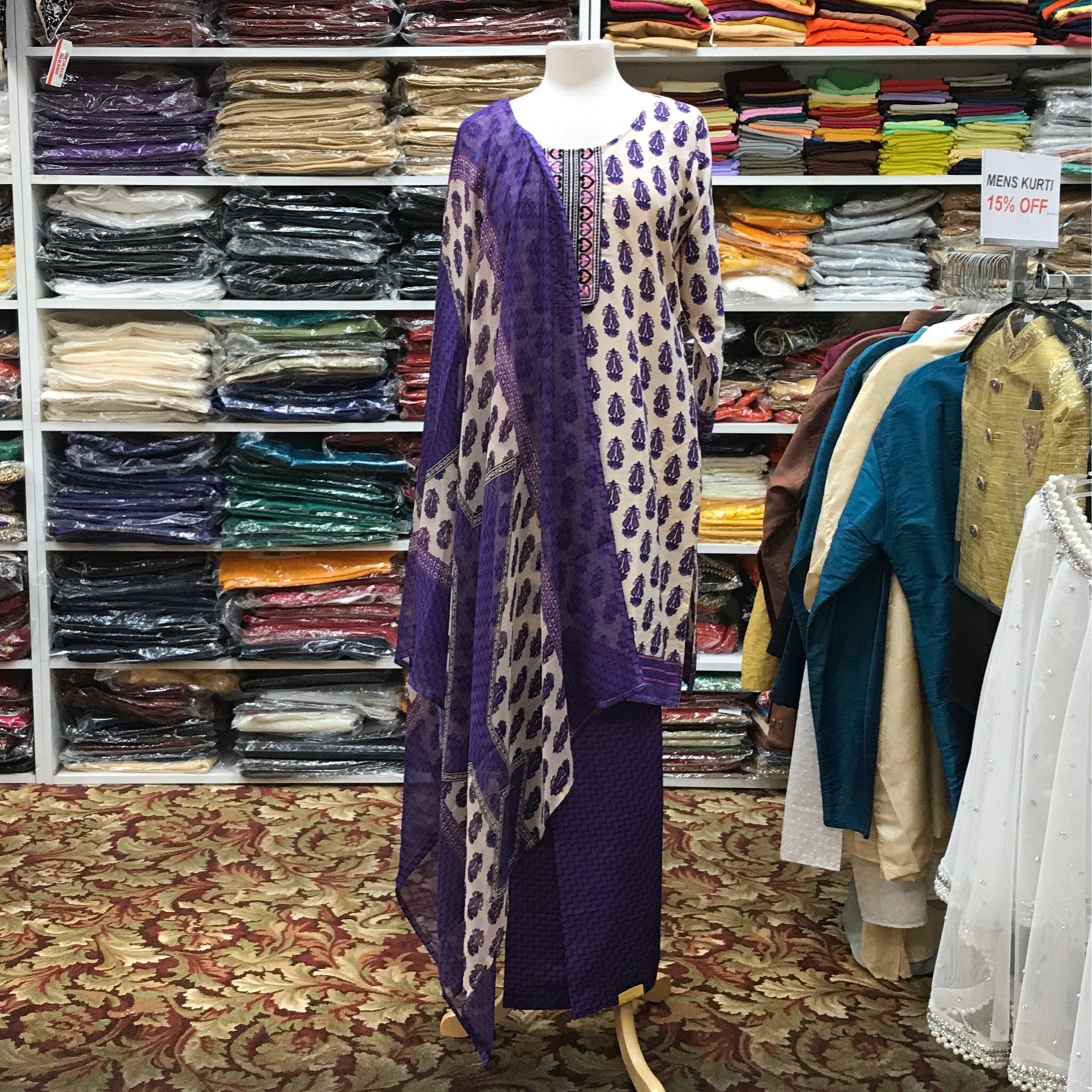 Kurta Shalwar Dupatta Size 38