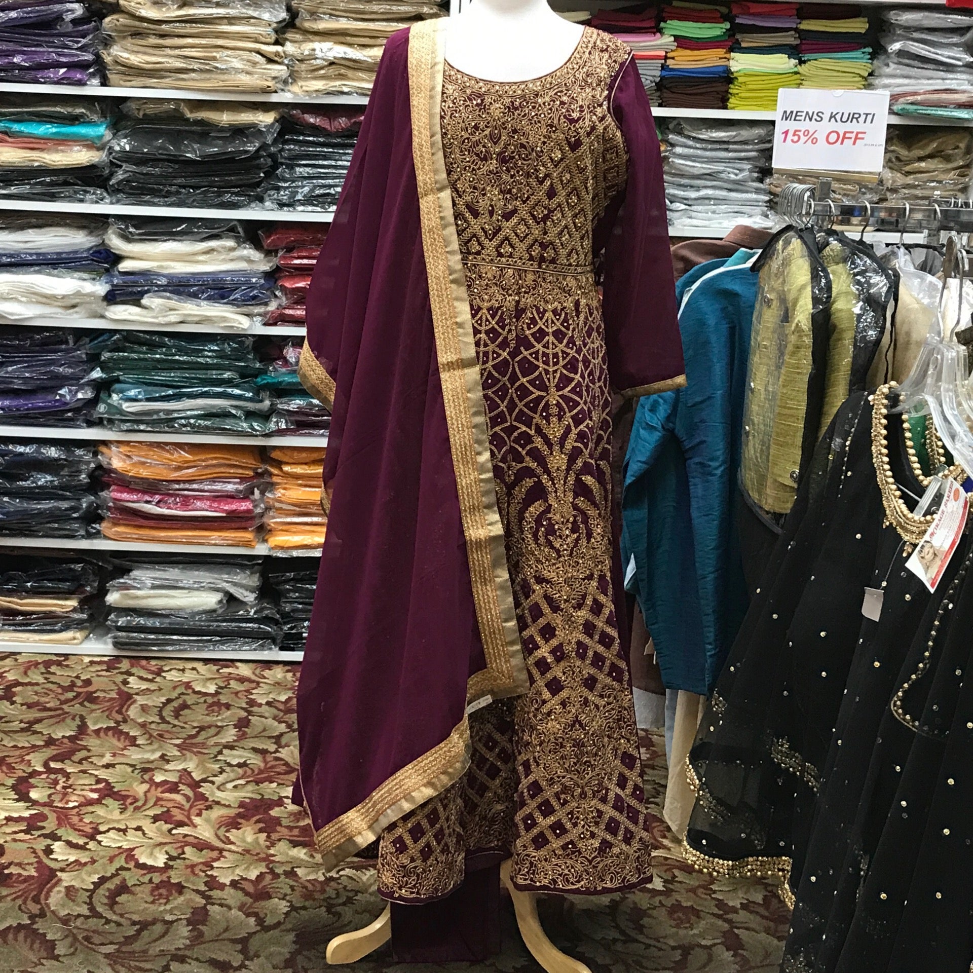 Anarkali Churidar Dupatta Size 50