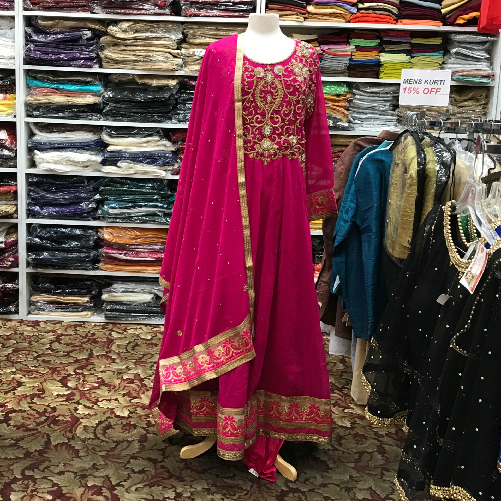 Anarkali Churidar Dupatta Size 50