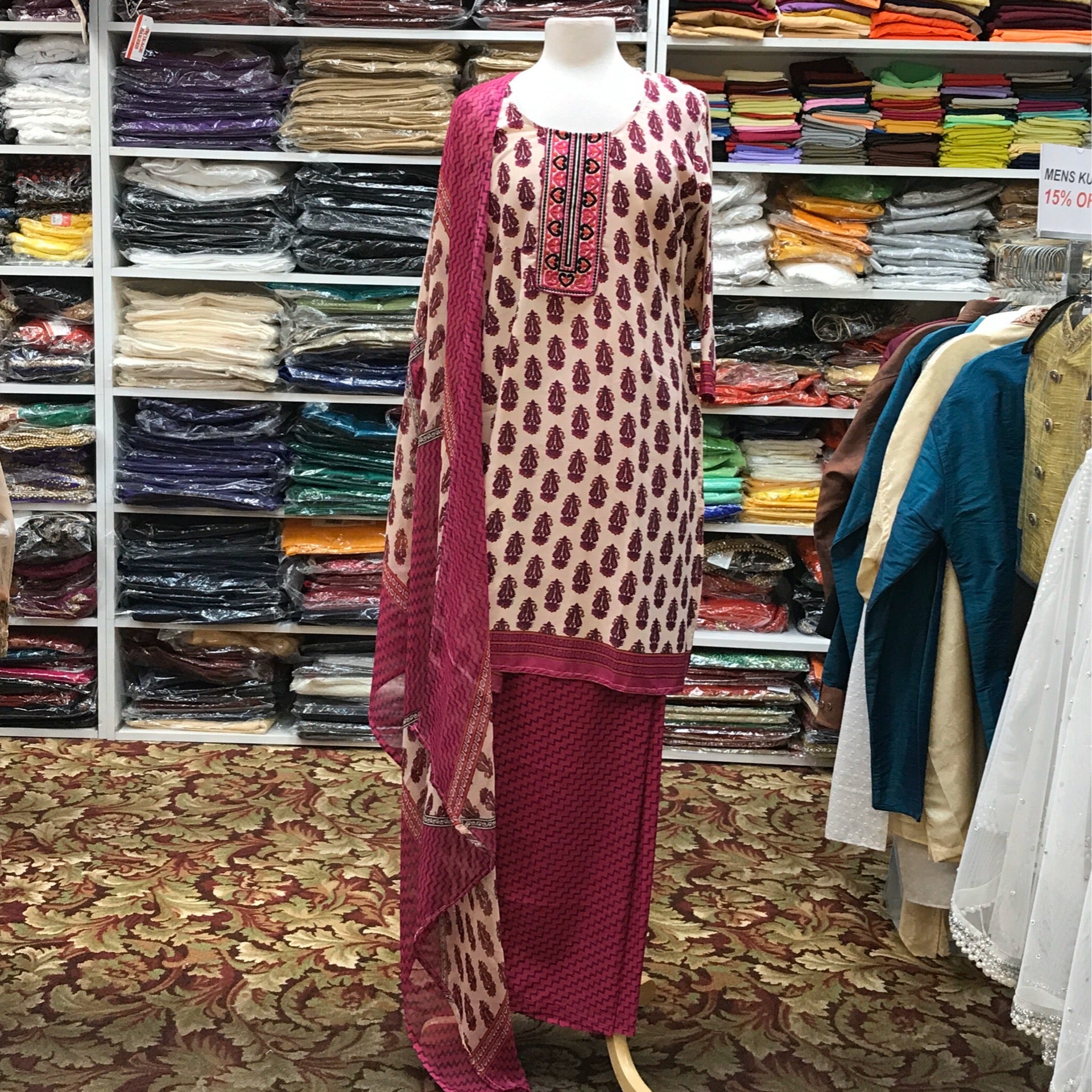 Kurta Shalwar Dupatta Size 44