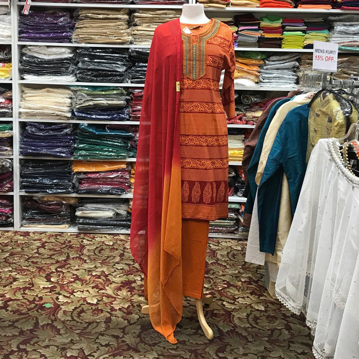 Kurta Shalwar Dupatta Size 38 - Mirage Sarees