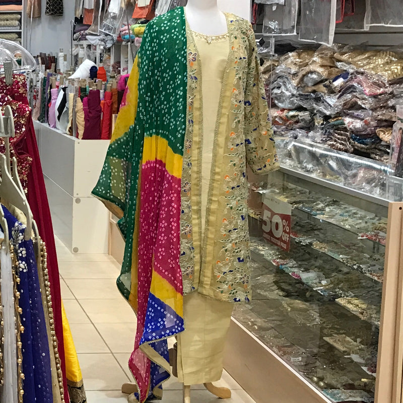 KURTA TROUSER SCARF JACKET SIZE X-LARGE