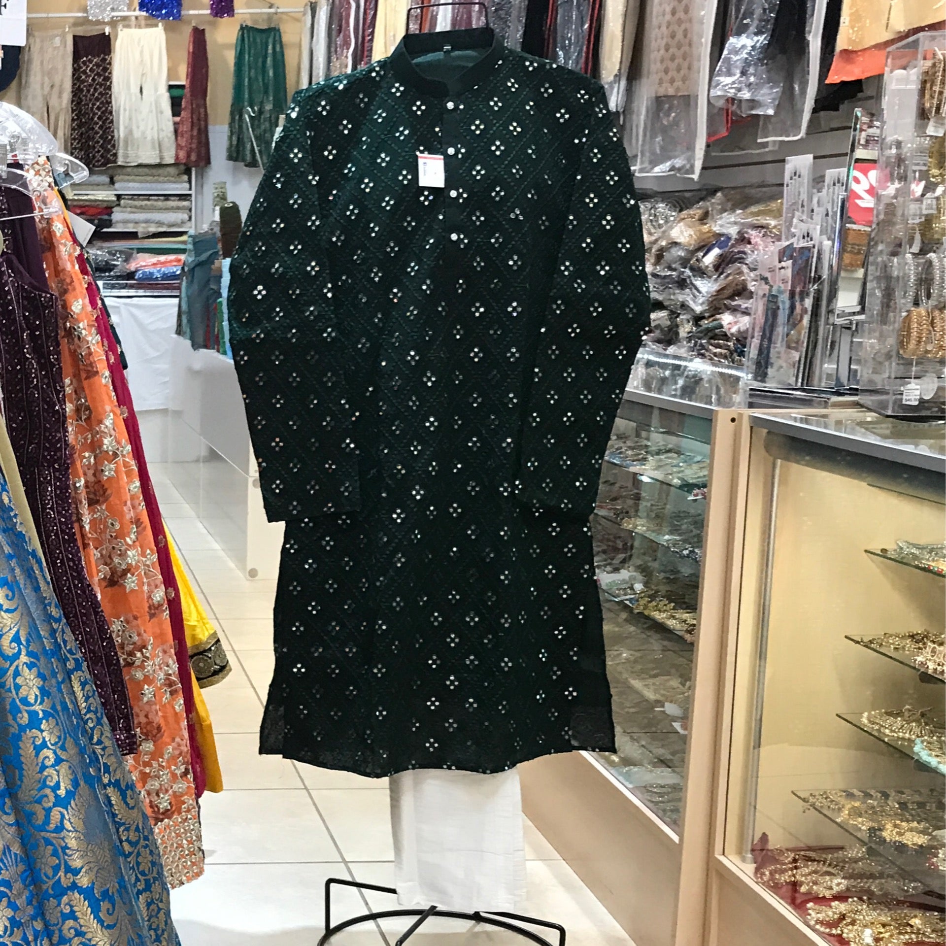 KURTA TROUSER, MEN’S, SIZE 42, COLOR DARK GREEN