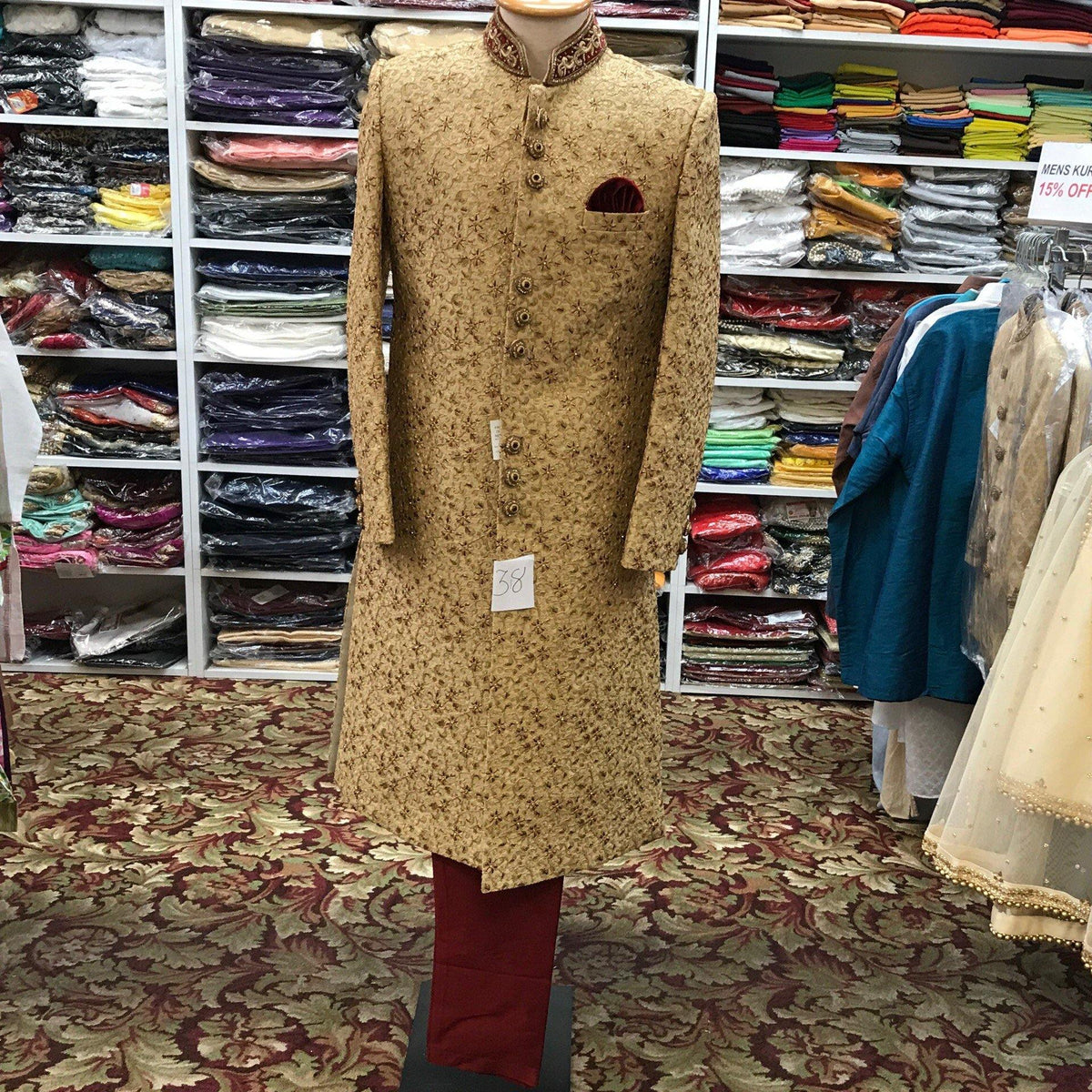 Sherwani pajama suit size 38 - Mirage Sari Center