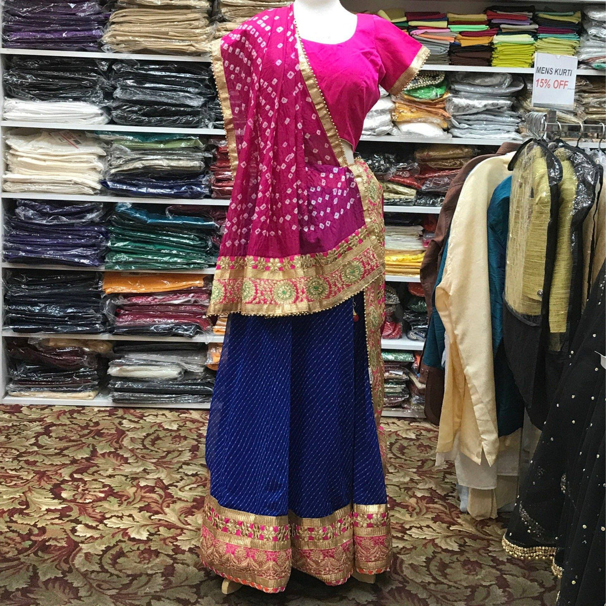Lehenga Choli Dupatta Size 40 - Mirage Sarees
