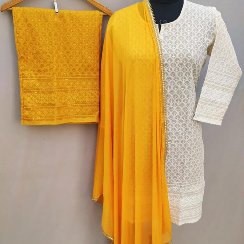 KURTA TROUSER SCARF, SIZE 44