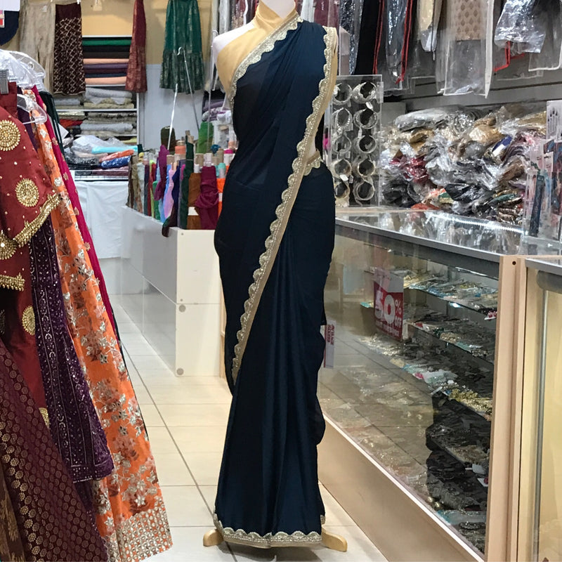 EMB SAREE WITH BLOUSE PCS