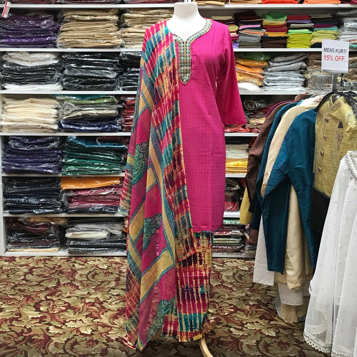 Kurta Shalwar Dupatta Size 44 - Mirage Sarees