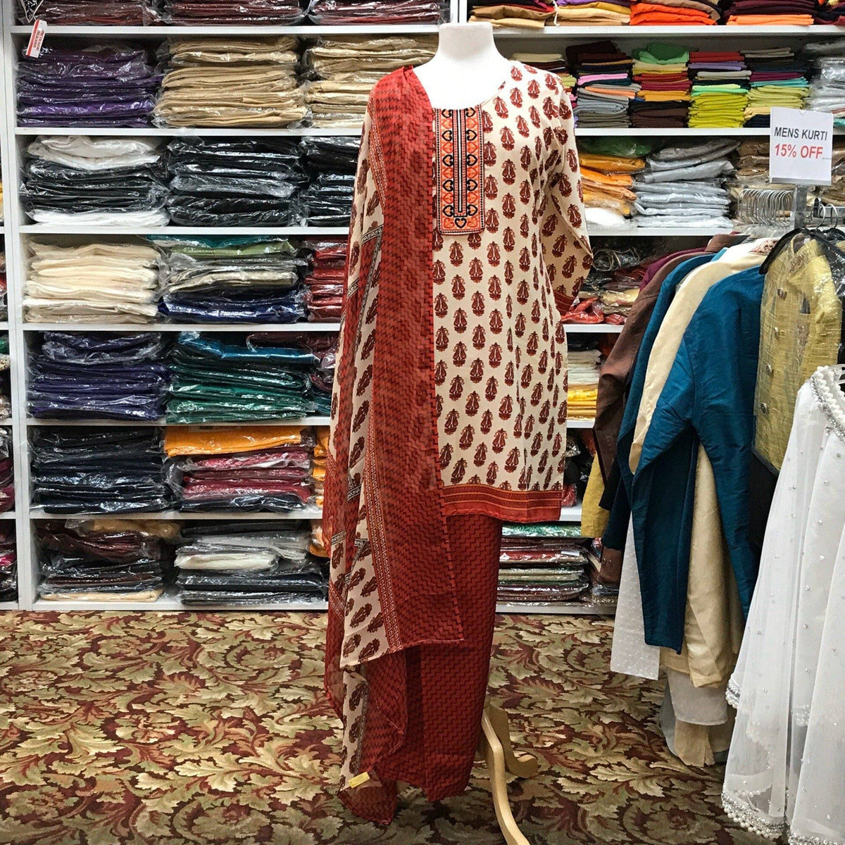 Kurta Shalwar Dupatta Size 44 - Mirage Sarees