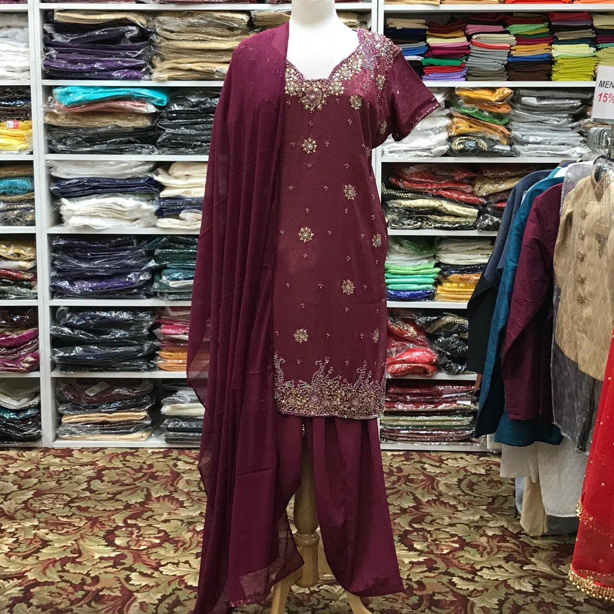 Kurta Shalwar Dupatta Size 48 - Mirage Sari Center