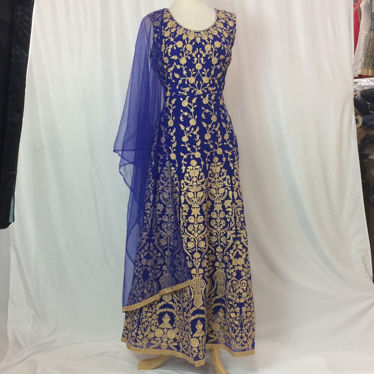 Anarkali Gown Churidar Size - Mirage Sari Center