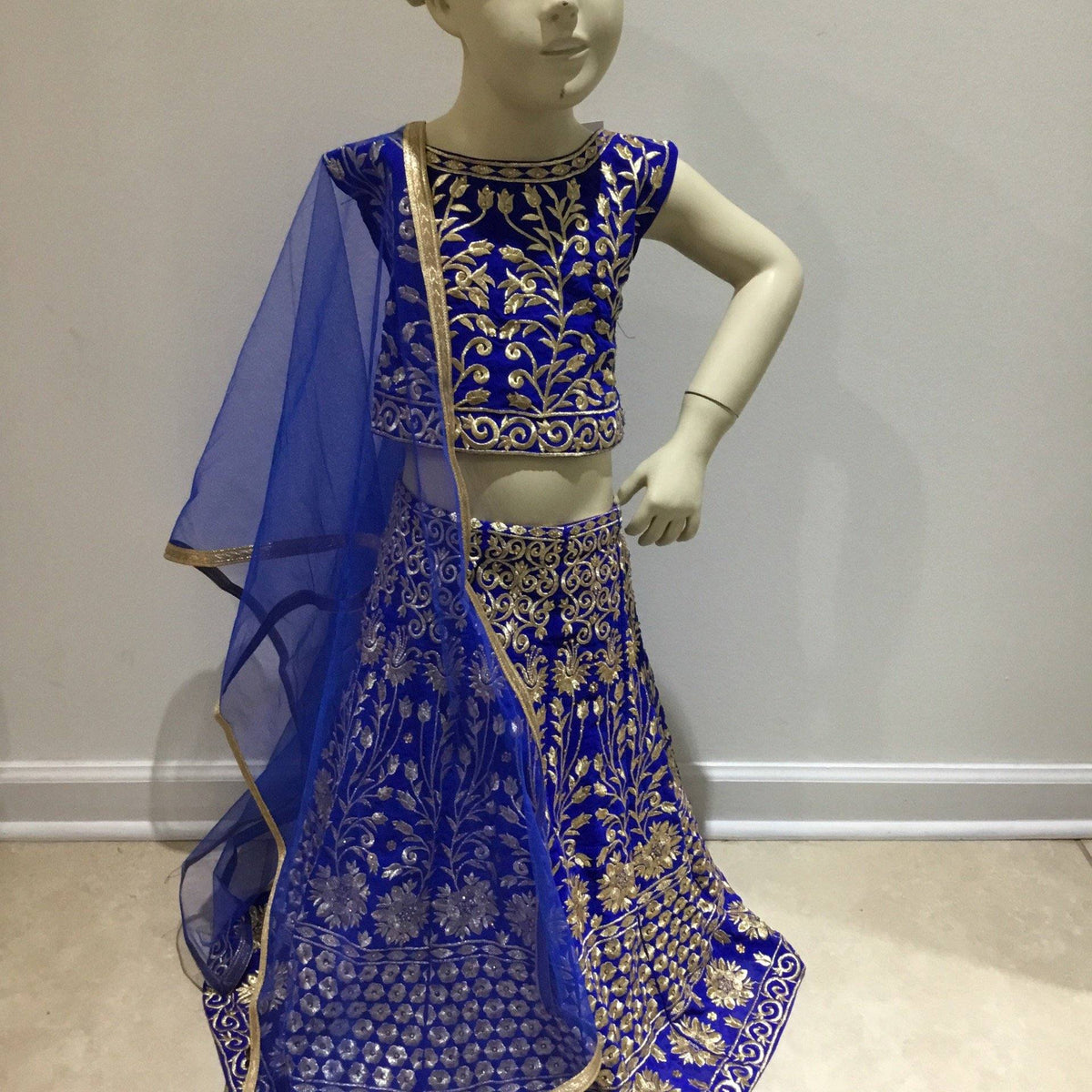 Children lehangha chilli - Mirage Sarees