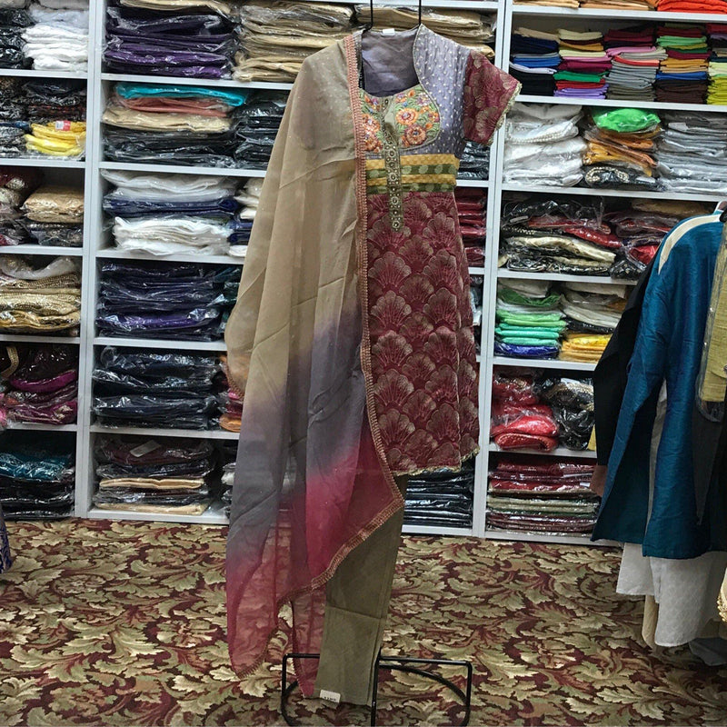 Kurta Churidar Dupatta Size 40 - Mirage Sari Center