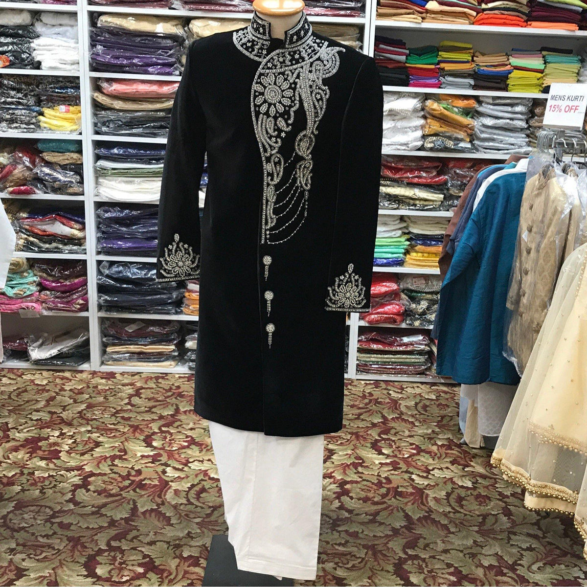 Sherwani Shalwar Suit Size 36 - Mirage Sari Center