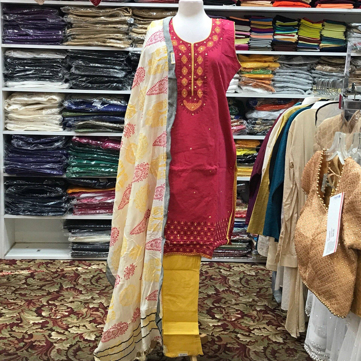 Kurta Churidar Dupatta Size 40 - Mirage Sarees