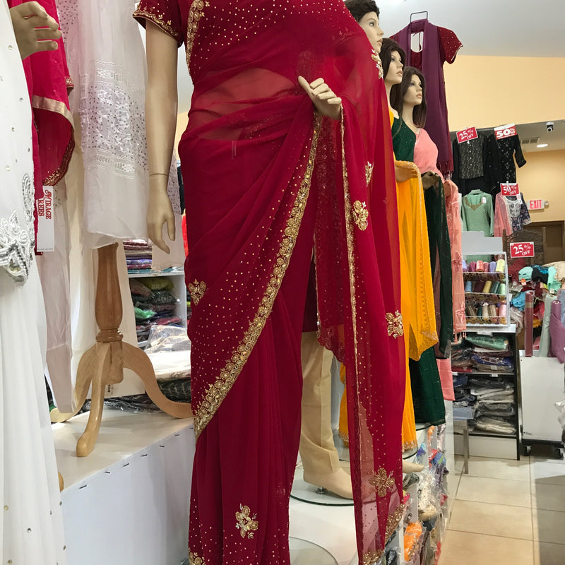 EMB SAREE R BLOUSE