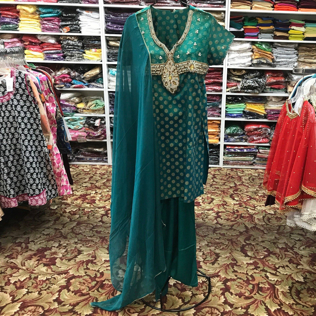 Kurta Shalwar Dupatta Size 44 - Mirage Sarees