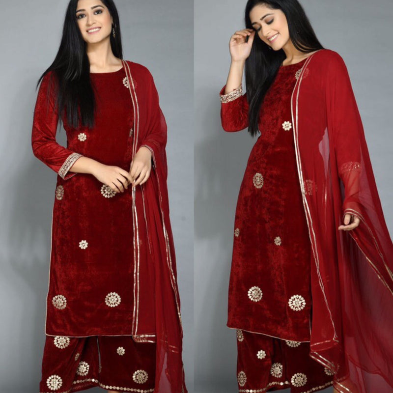 KURTA TROUSER SCARF