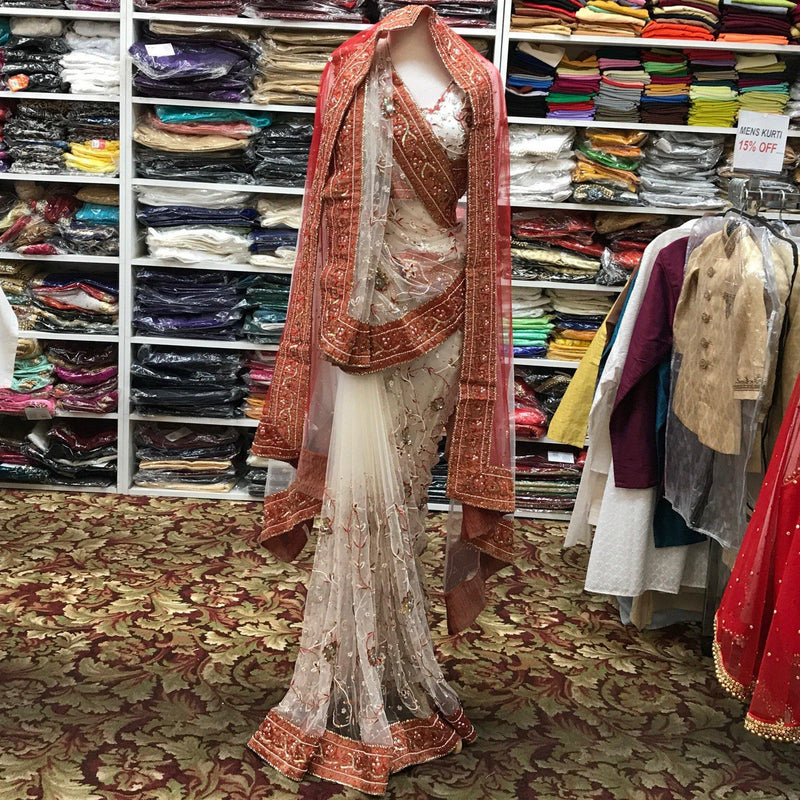 Designer Saree With /Dupatta - Mirage Sari Center