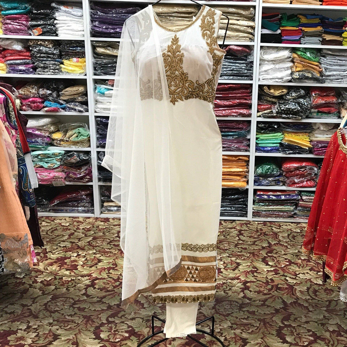 Kurta Churidar Dupatta Size 38 - Mirage Sarees