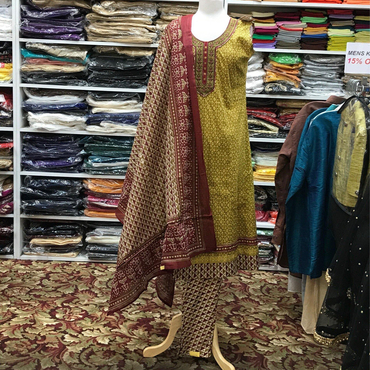 Kurta Churidar Dupatta Size 42 - Mirage Sari Center