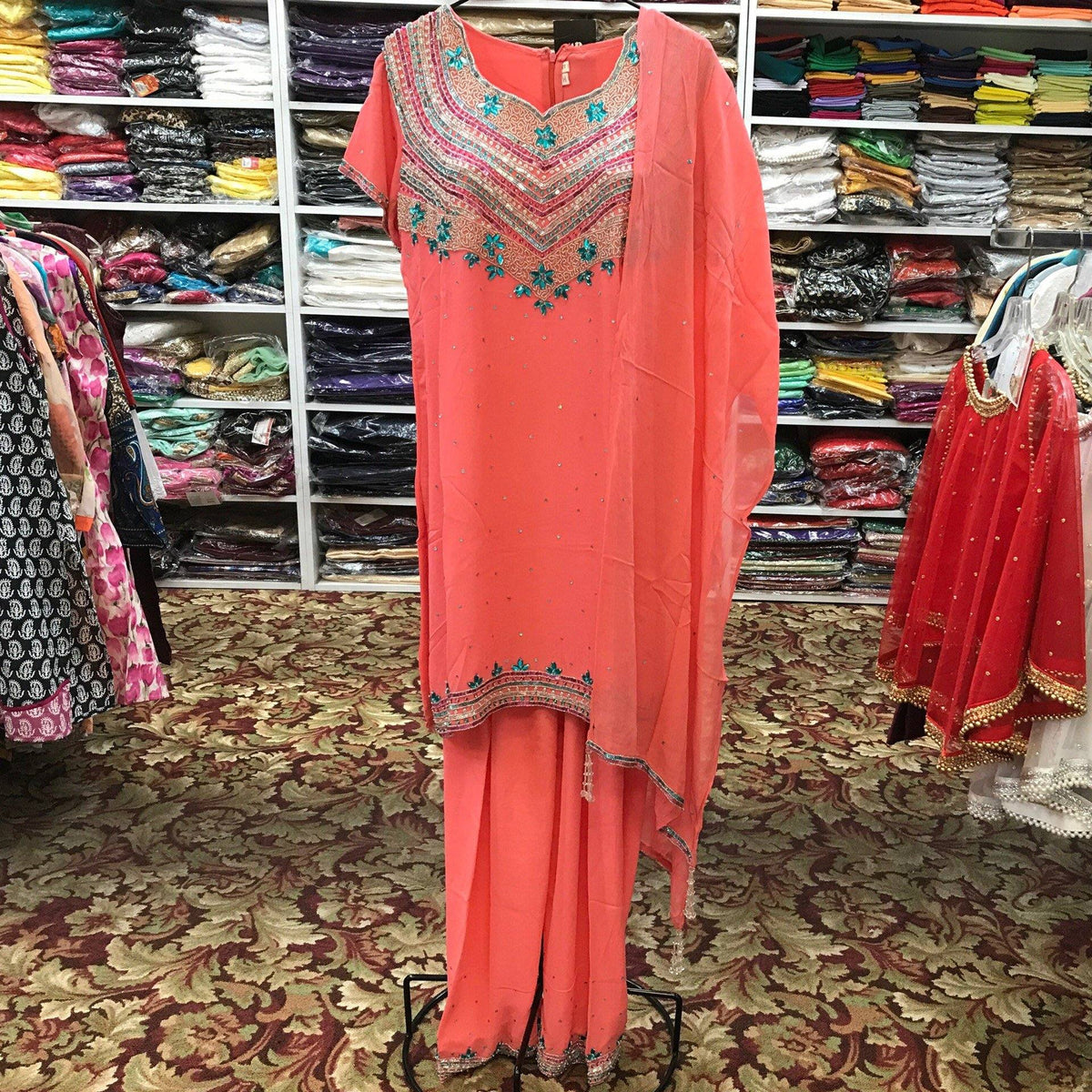 KURTA SHALWAR DUPATTA SIZE 44 - Mirage Sarees