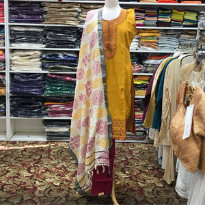 Kurta Churidar Dupatta Size 44 - Mirage Sarees