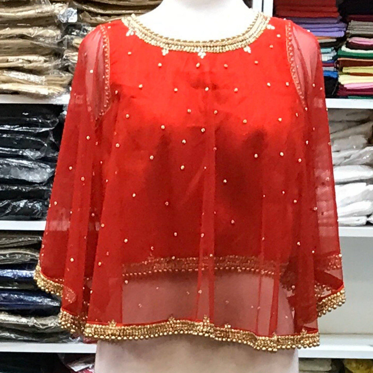 Poncho Blouse Size 40 - Mirage Sarees