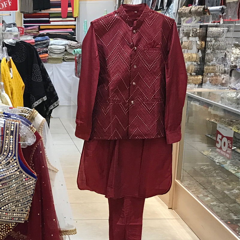 KURTA PAJAMA VEST SIZE 42