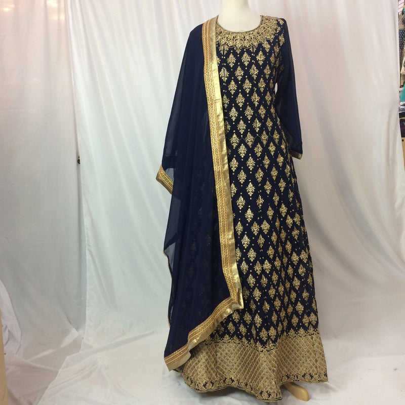 Anarkali Gown Churidar Size 42 - Mirage Sarees