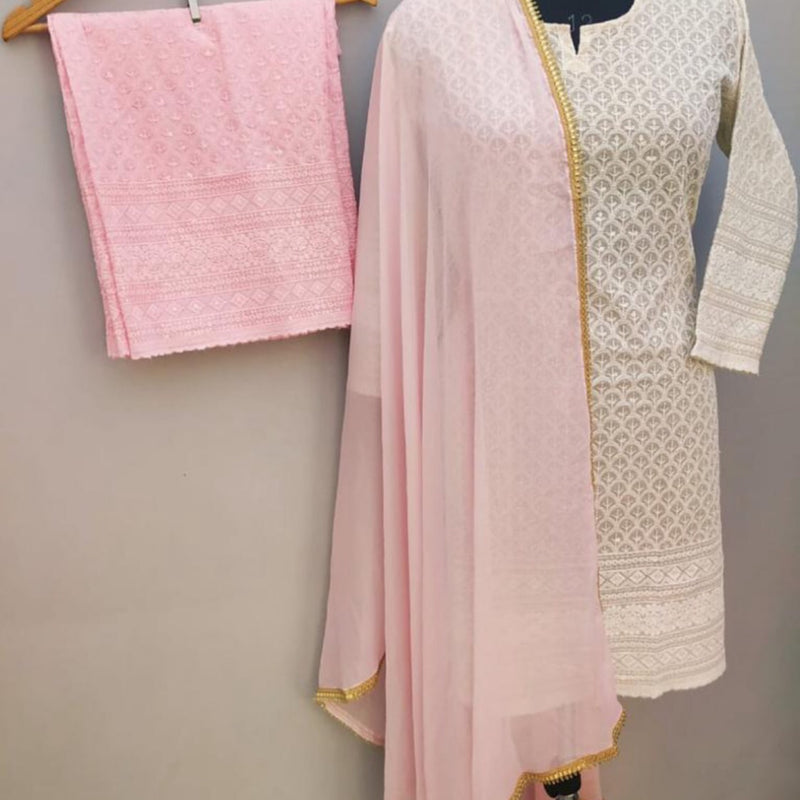 KURTA TROUSER SCARF, SIZE 42