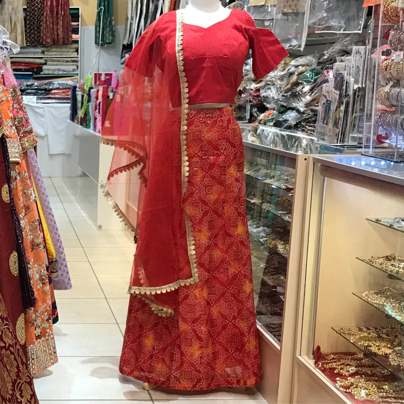 LEHENGA CHOLI SCARF, SIZE 40