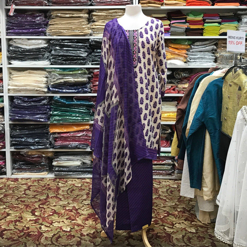 Kurta Shalwar Dupatta Size 42 - Mirage Sarees