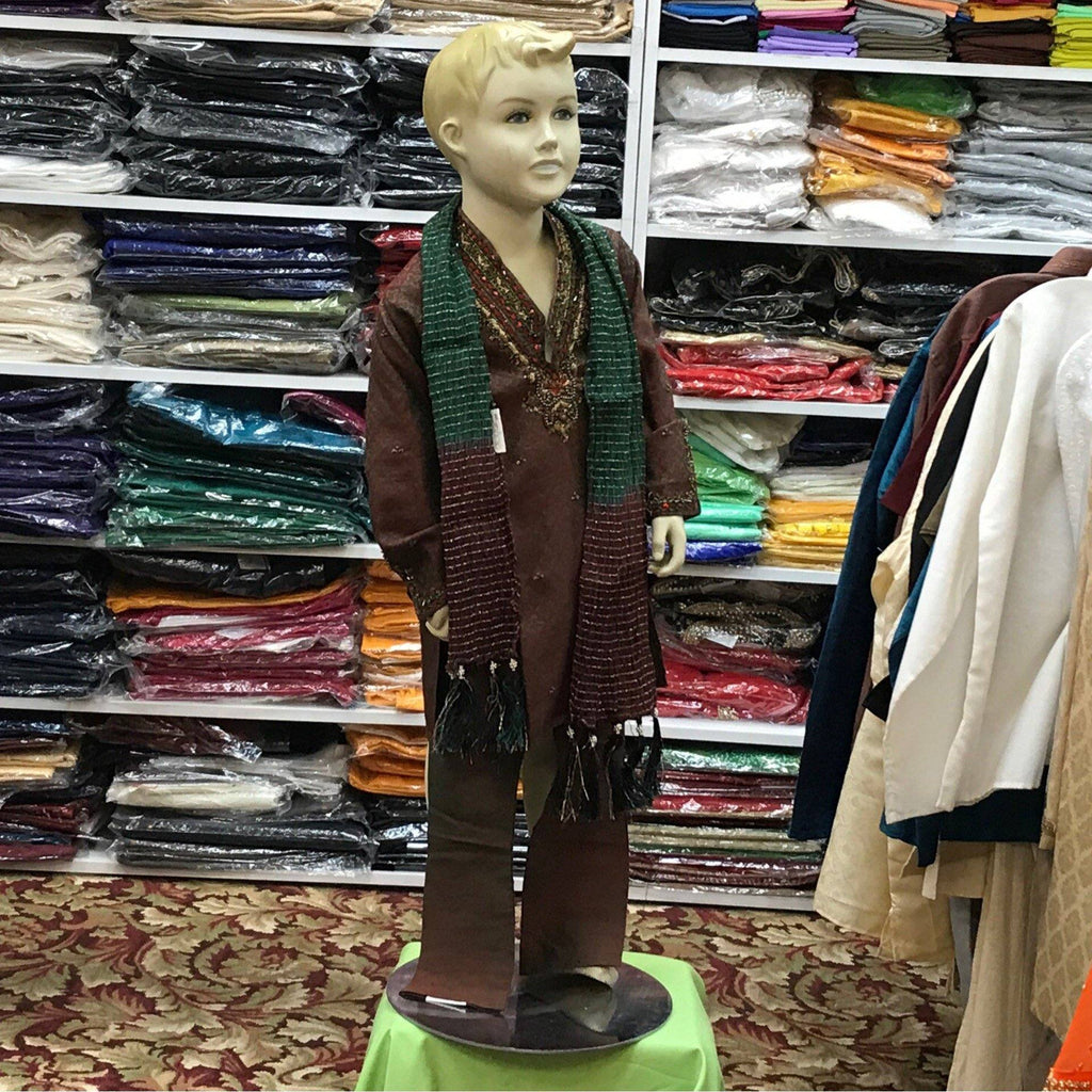 Boys Kurta Pajama Withstole Size 9 - Mirage Sarees